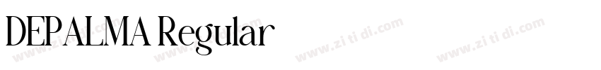 DEPALMA Regular字体转换
